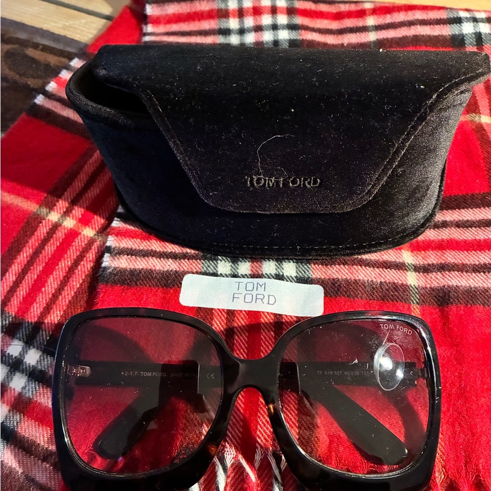 Tom Ford Black Women's Sunglasses with Case